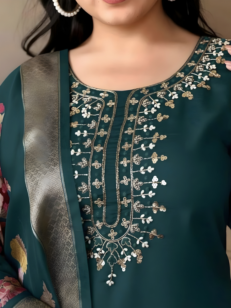 Women's Ethnic Kurta Set with Dupatta for Daily & Festive Wear