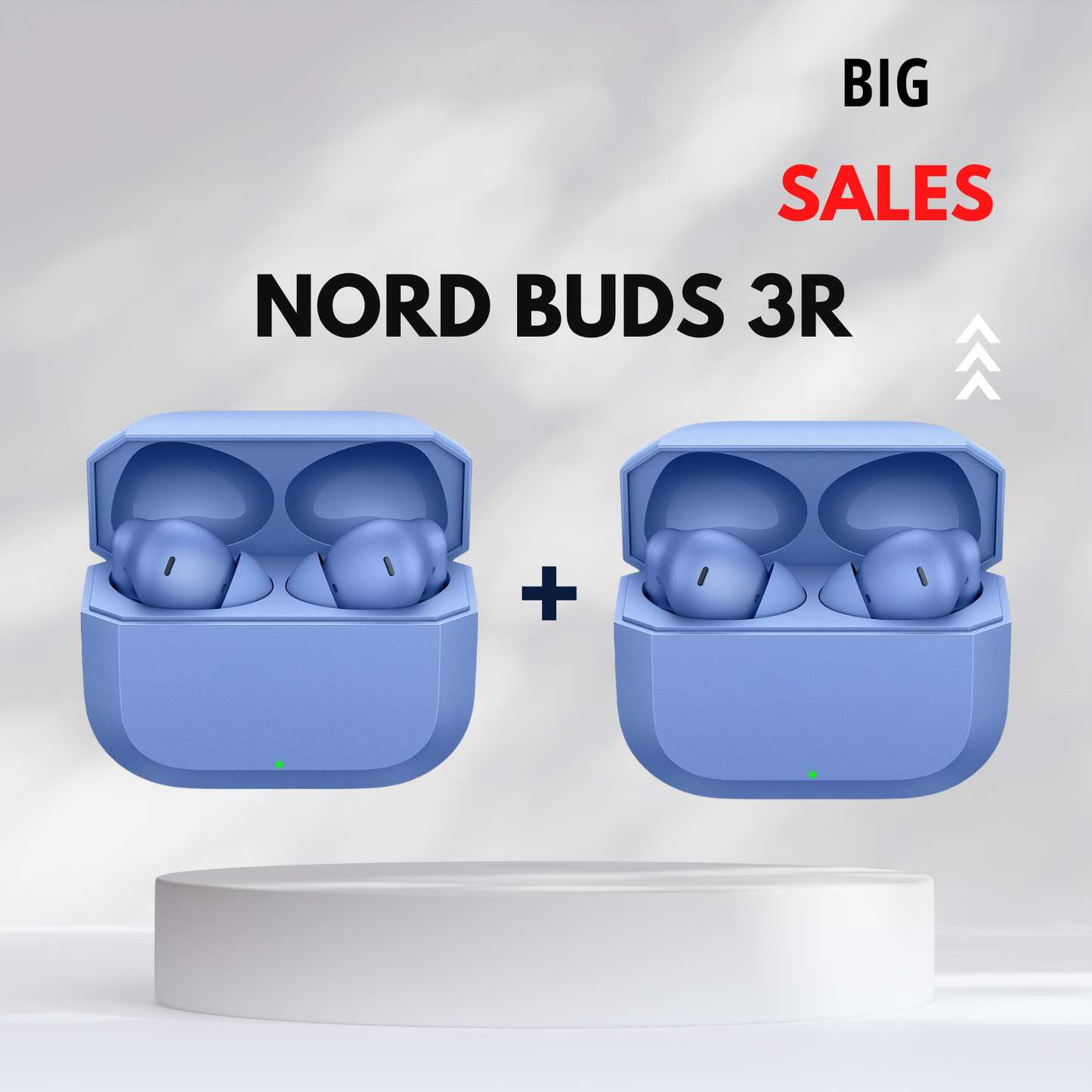 2 Nord Buds 3r TWS Earbuds up to 54 Hours Playback, 2-mic Clear Calls, 3D Spatial Audio Blue