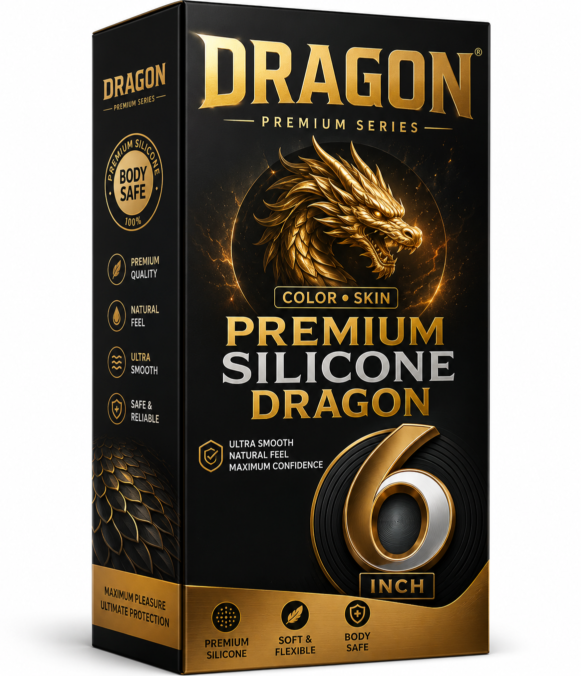 Dragon Condome For Men 7-8 inch Durable Size Skin-Friendly Silicone Comfortable Fit