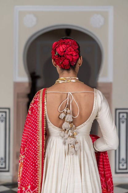 Designer traditional Anarkali suit set for weddings and special occasions like Diwali