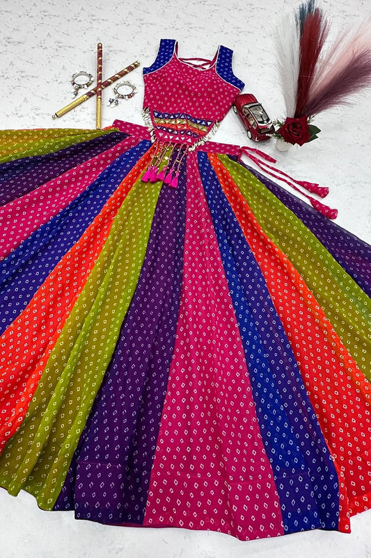 Designer Multi-Color Georgette Chaniya Choli