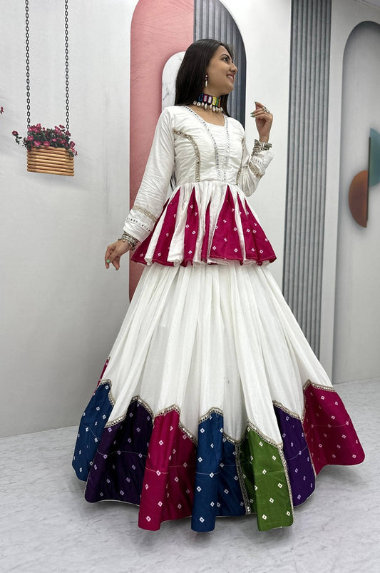 Designer Multi-Color Cotton Chaniya Choli