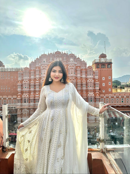 Madhvi Heavy Embroidered Maxi Set